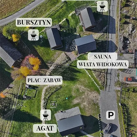 Casa vacanze Folwark Soblowka - Szmaragd Oraz Bursztyn Z Sauna I Widokiem Na Gory